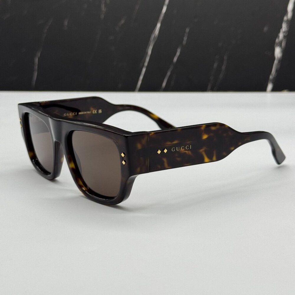 NEW GUCCI GG1262S 002 HAVANA UNISEX SUNGLASSES GUCCI - Picture 6 of 9